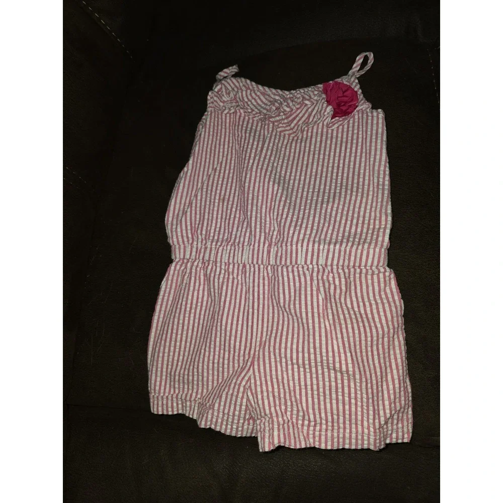 Gymboree island hopper pink romper size 5‎